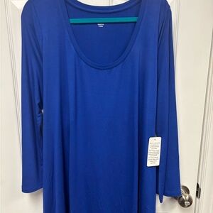Jessica London Royal Blue Tunic Top